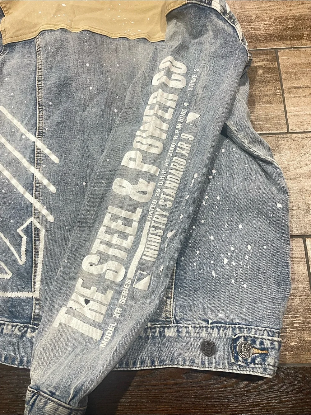 UTILITY PATCHWORK DENIM Casual JACKET Men’s Size M